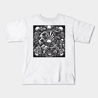 Inked Elegance: An Exploration of Tattoo-Inspired Designs Kids T-Shirt